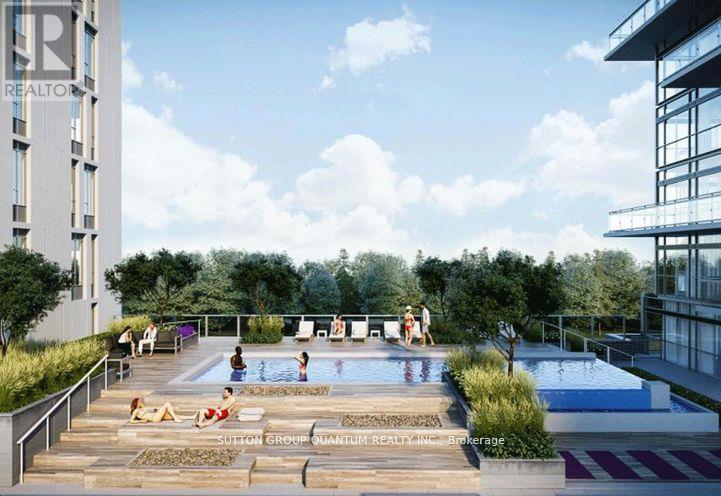 A pool area with people relaxing and enjoying the sun.