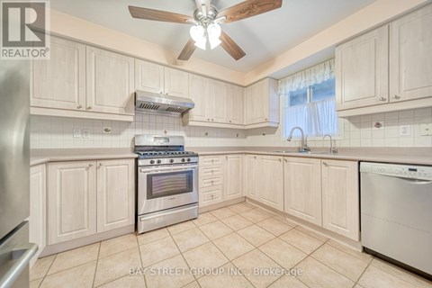 A kitchen with a stove top oven and a dishwasher.