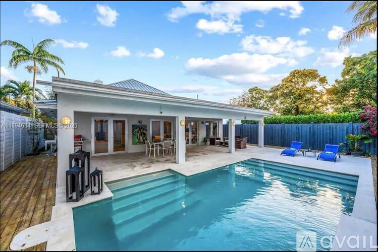 A house with a pool in the backyard.