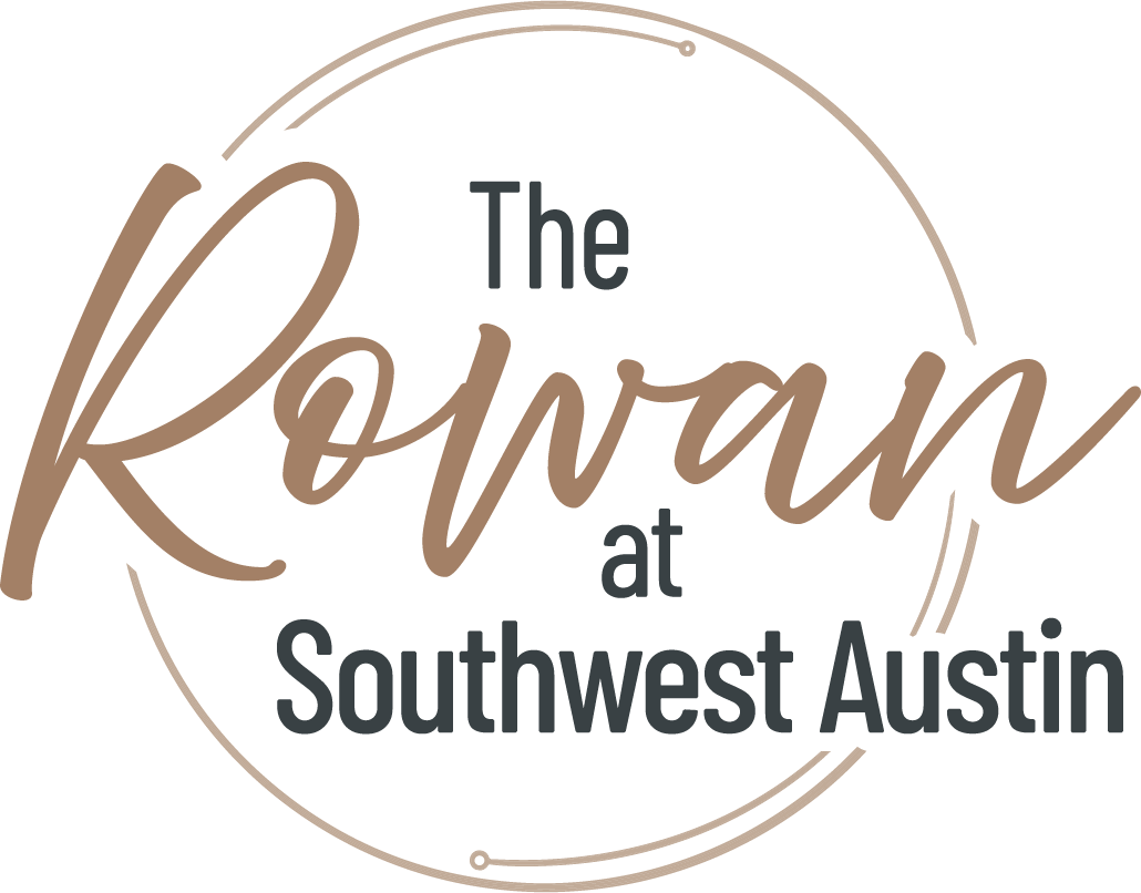 The logo for The Rowan at Southwest Austin.