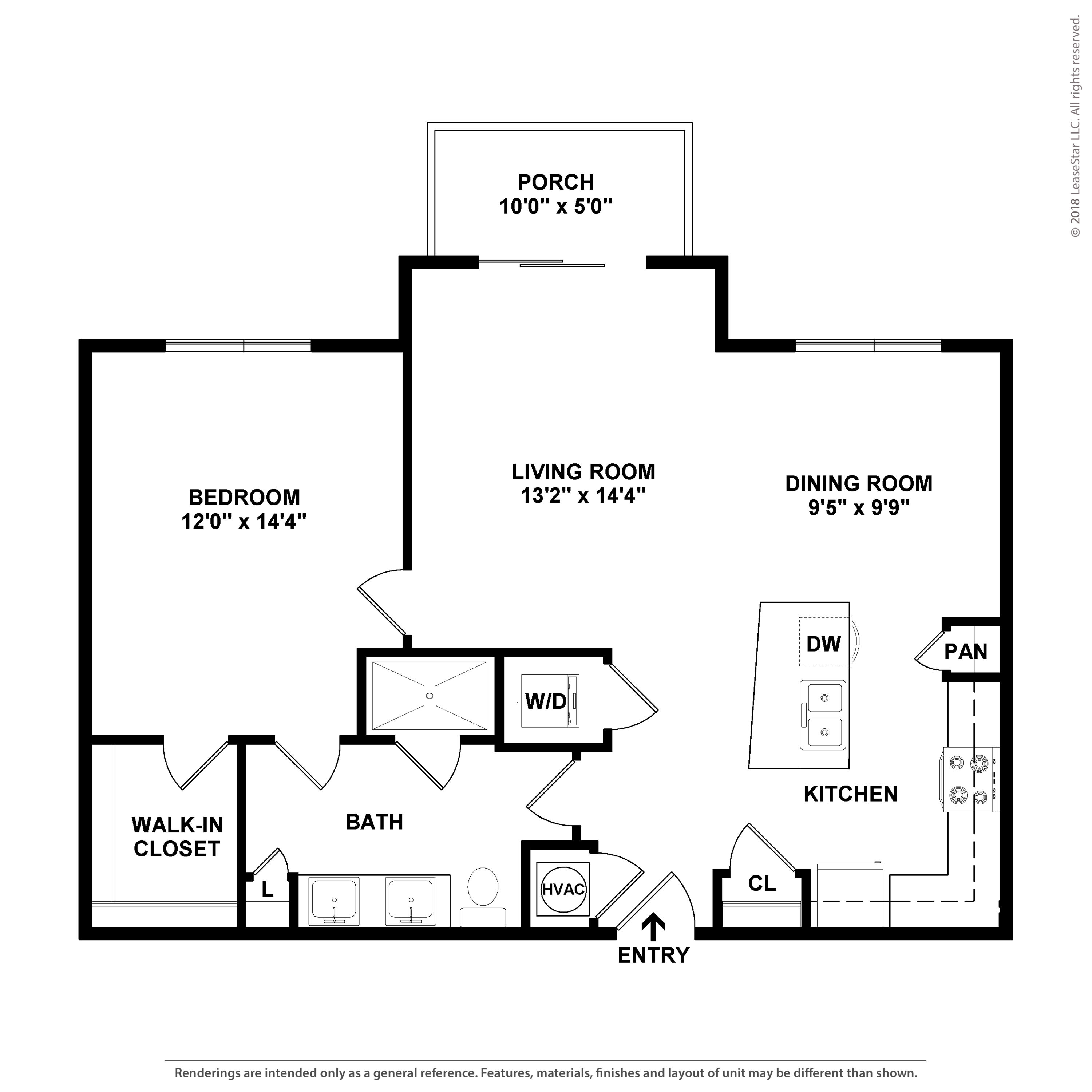 1 Bed/1 Bath-A4