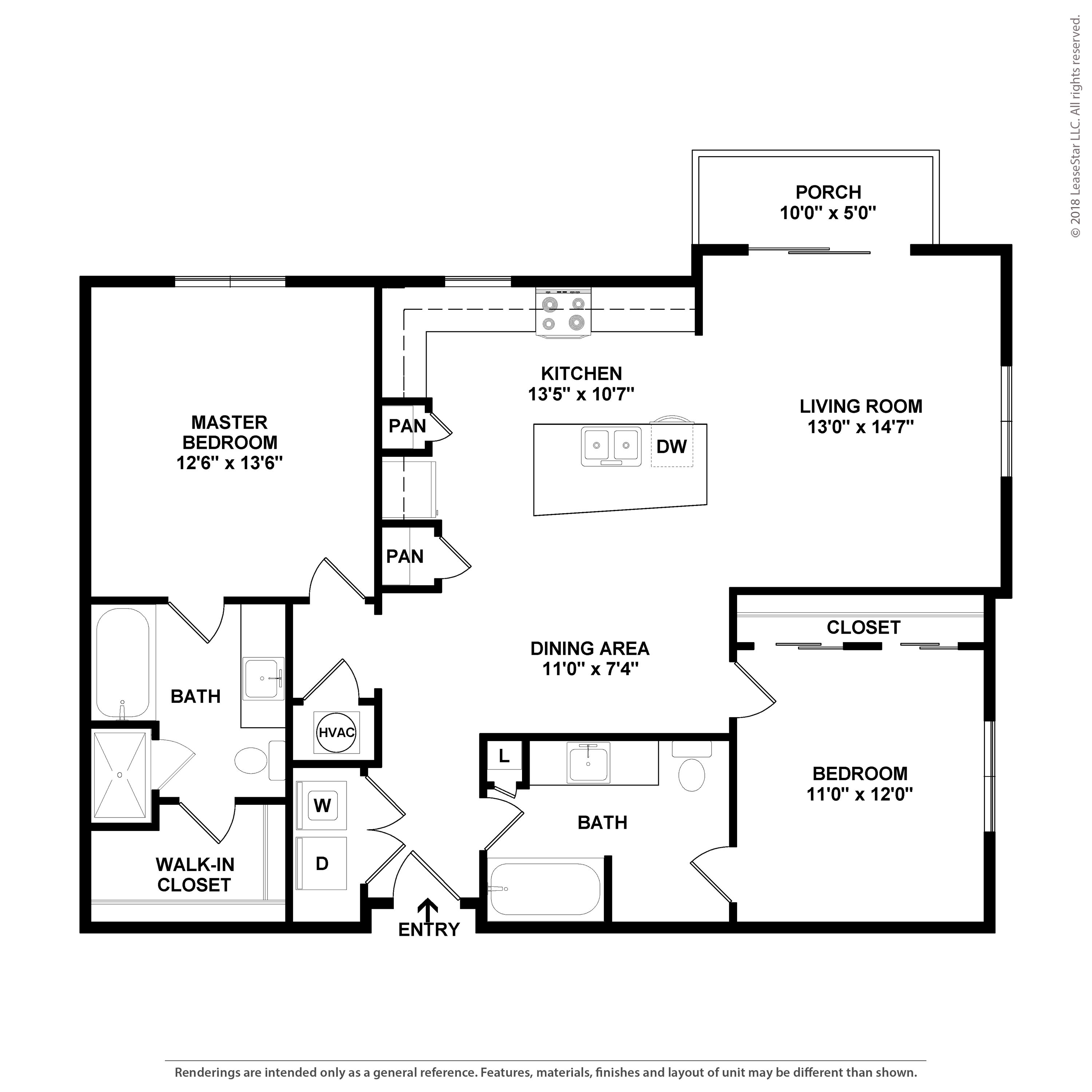 2 Bed/2 Bath-B3