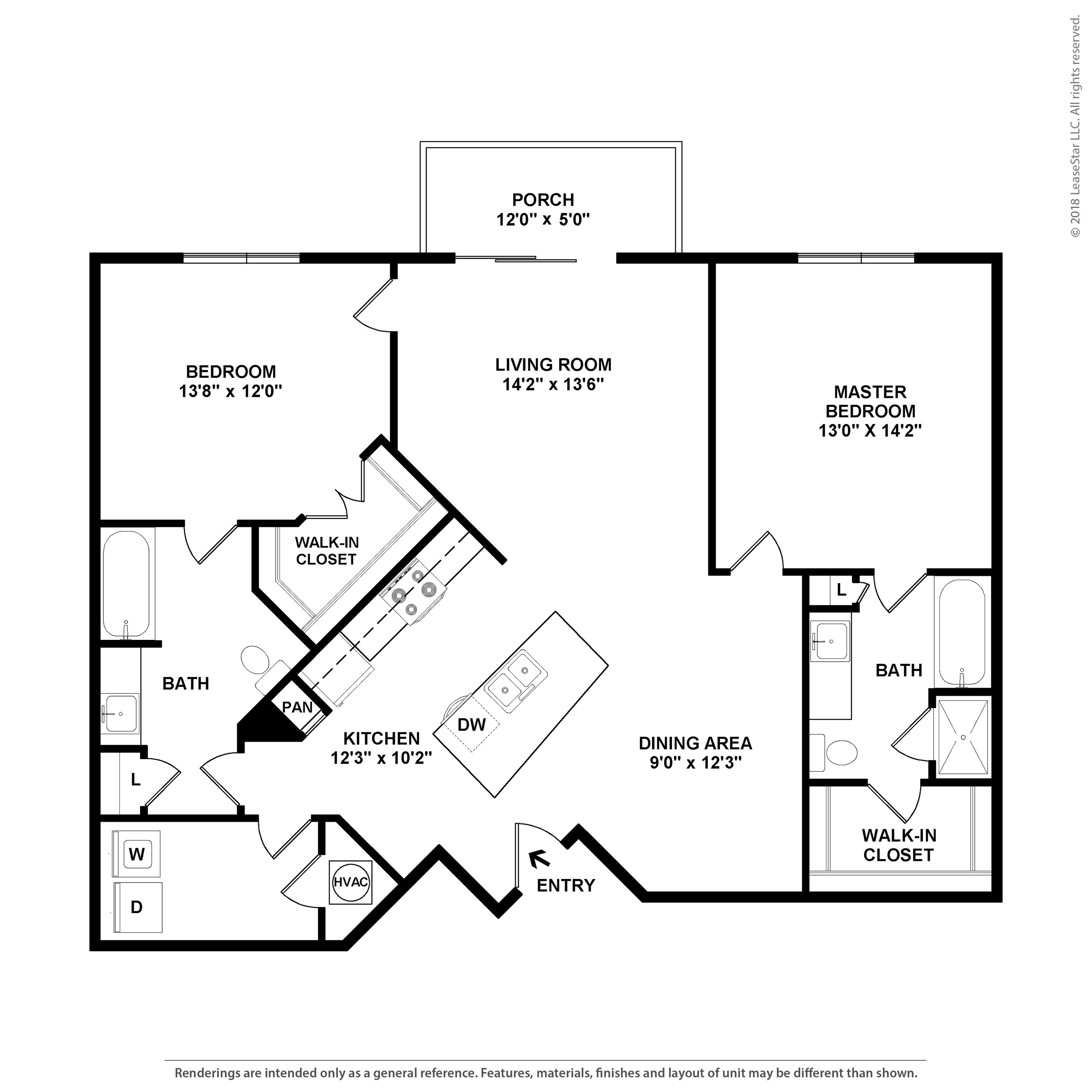 2 Bed/2 Bath-B5