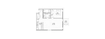 1 Bedroom, 1 Bathroom