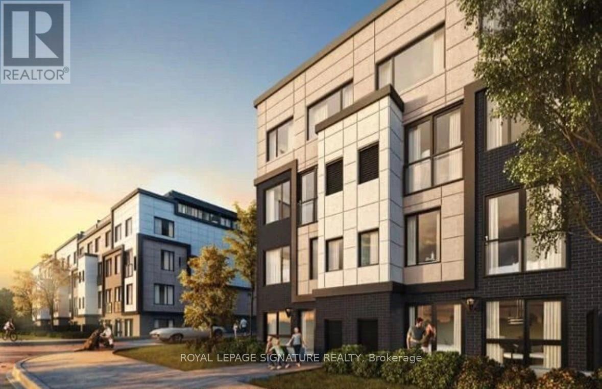 A modern apartment complex is being advertised by Royal LePage Signature Realty Brokerage.