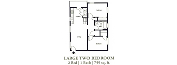 2 Bedroom 1 Bath