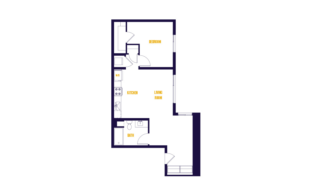 1 Bed/1 Bath-A4.0