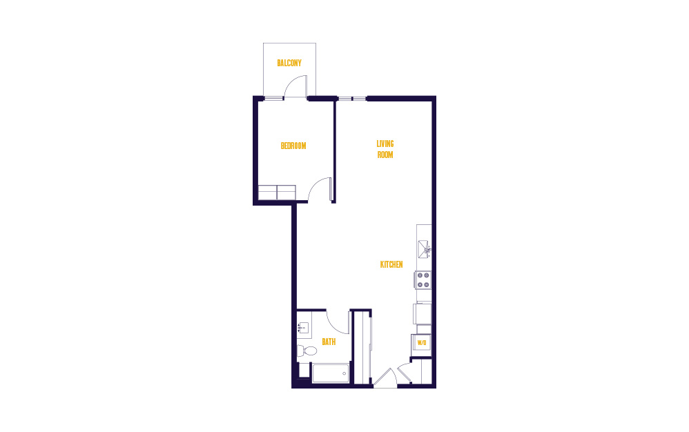 1 Bed/1 Bath-A5.0