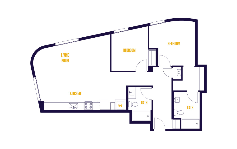 2 Bed/2 Bath-B11