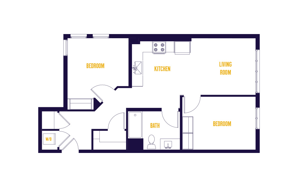 2 Bed/2 Bath-B2.0