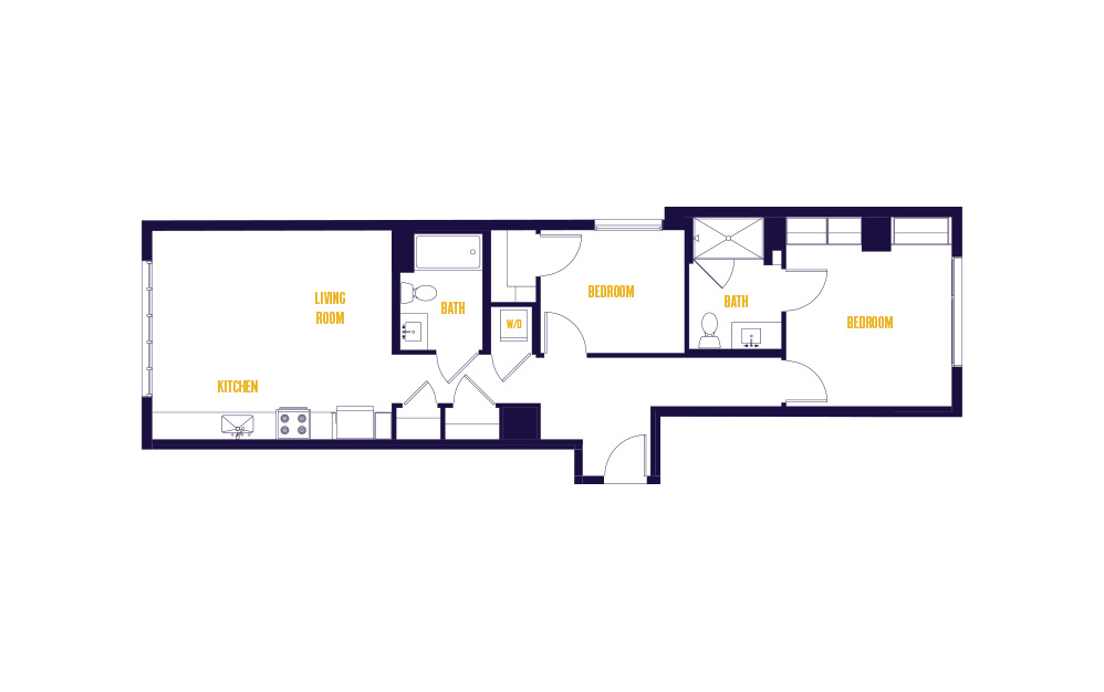 2 Bed/2 Bath-B9.0
