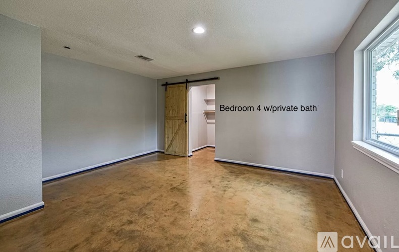 Bedroom 4 with private bath.