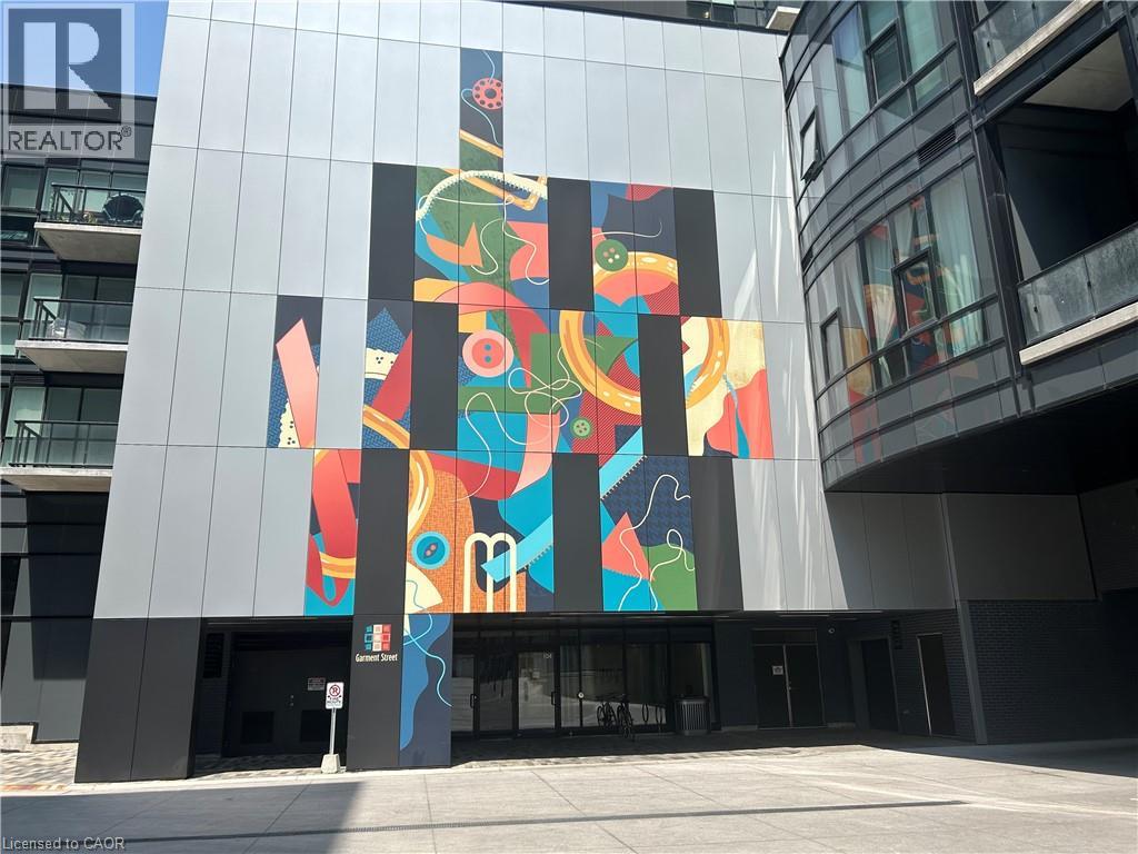 A large, colorful mural on the side of a building.