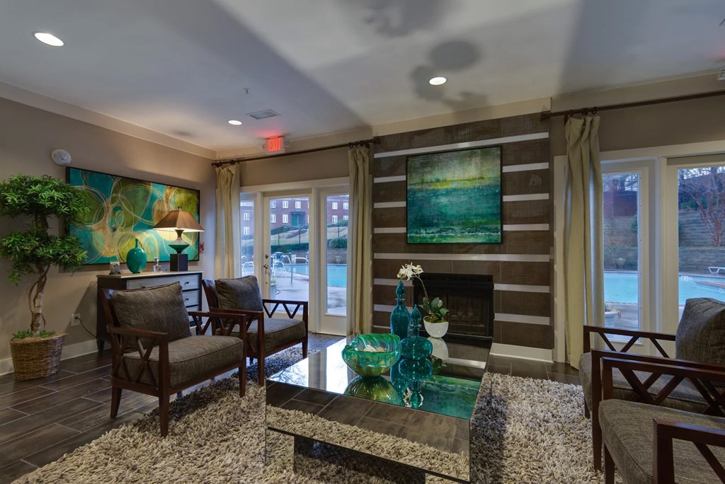 Luxury clubhouse at Centennial Place in Atlanta, Georgia