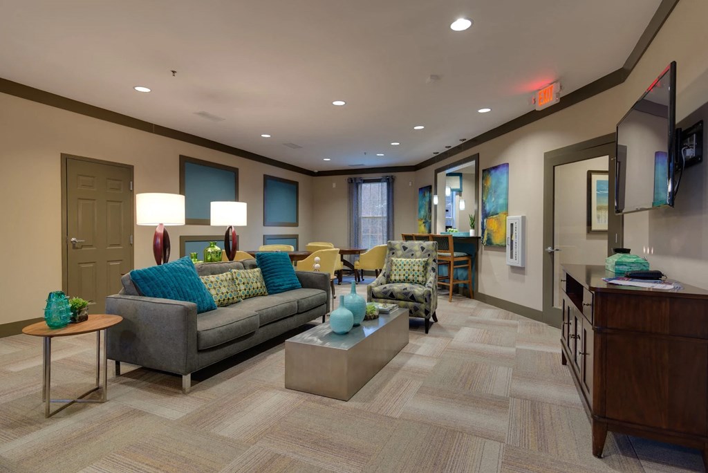 Luxury clubhouse at Centennial Place in Atlanta, Georgia