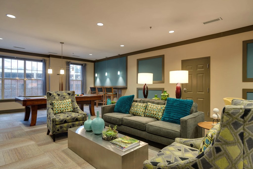 Luxury clubhouse at Centennial Place in Atlanta, Georgia