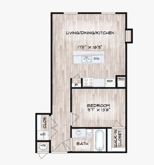 1 Bed A