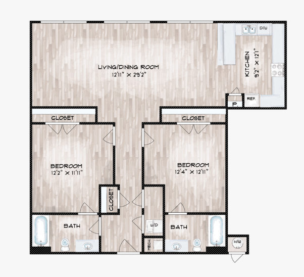 2 Bed H