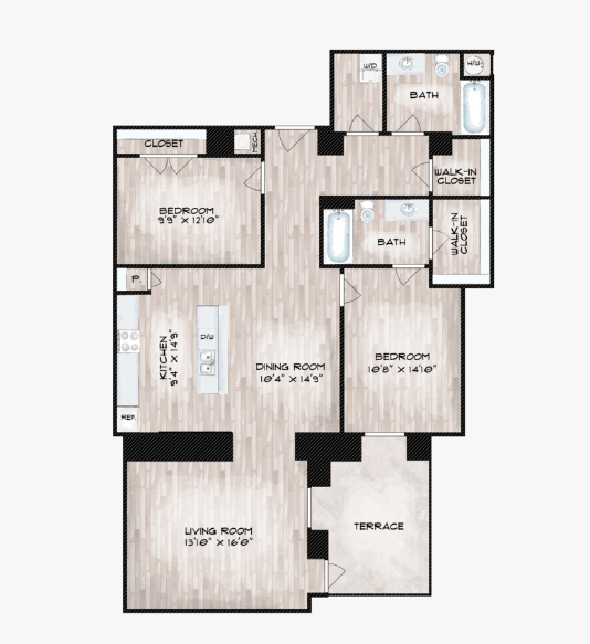 2 Bed I