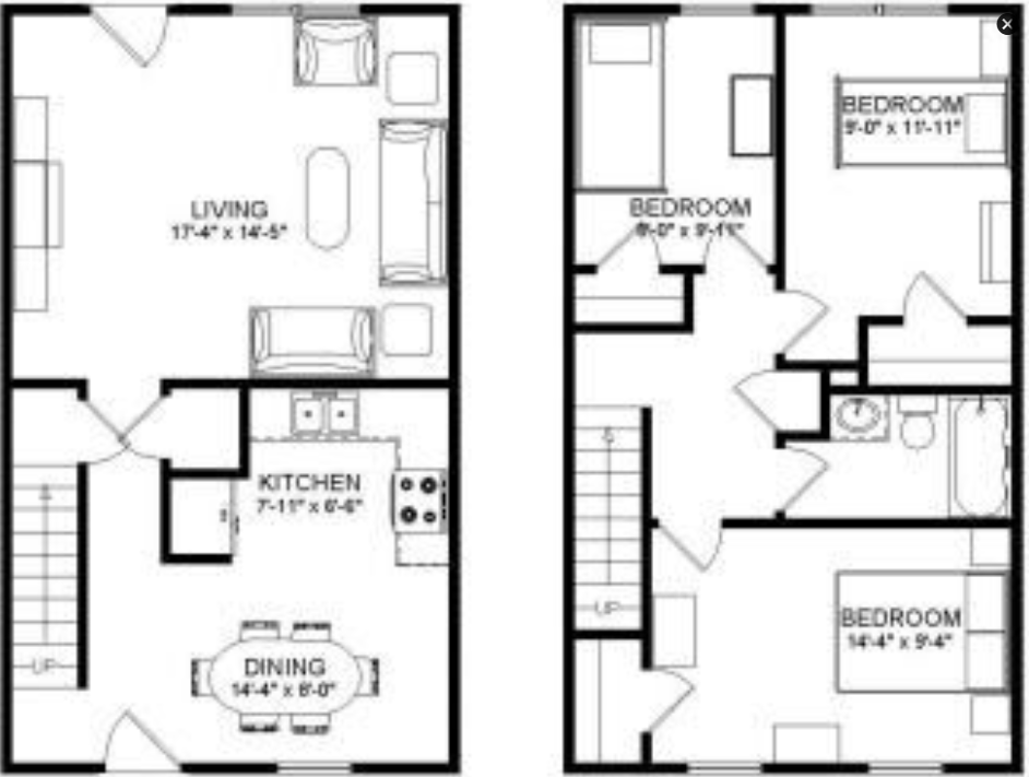 3 Bedroom 1 Bathroom