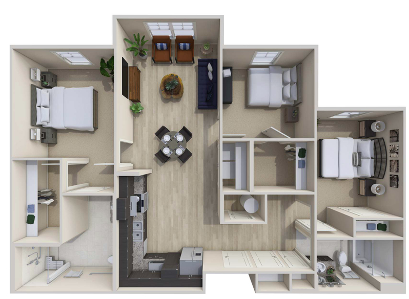 3 Bed, 1 Bath