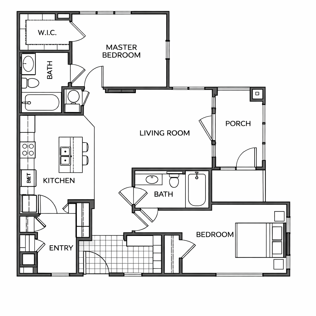 2 Bedroom 2 Bathroom
