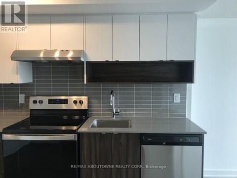 A modern kitchen with a stove top oven and a dishwasher.