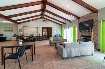 clubhouse at apartment complex