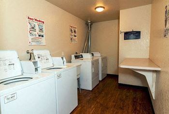 apartment complex with laundry center