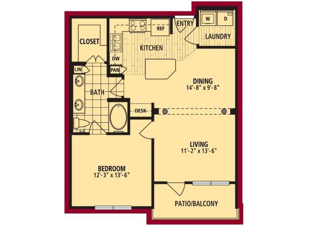 Florencia Floorplan Florencia Floorplan 793 sf