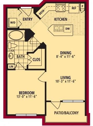 Milan Floorplan Milan Floorplan 686 sf