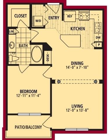 Senzano Floorplan Senzano Floorplan 752 sf