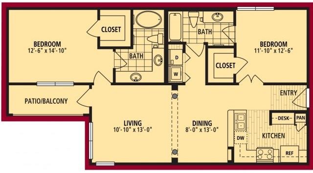 Verona Floorplan Verona Floorplan 1074sf