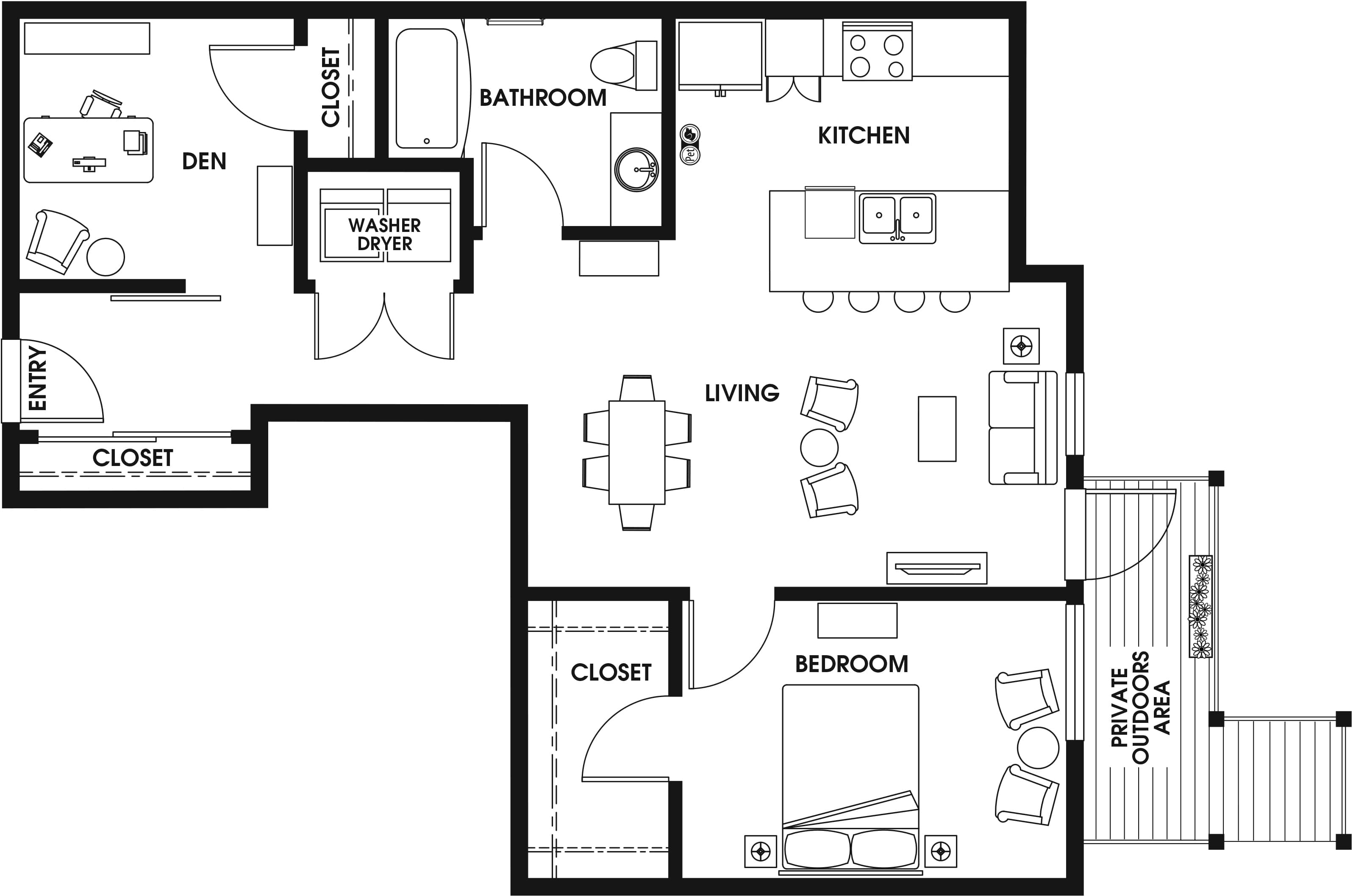 1 Bed/1 Bath Den-B11A_P
