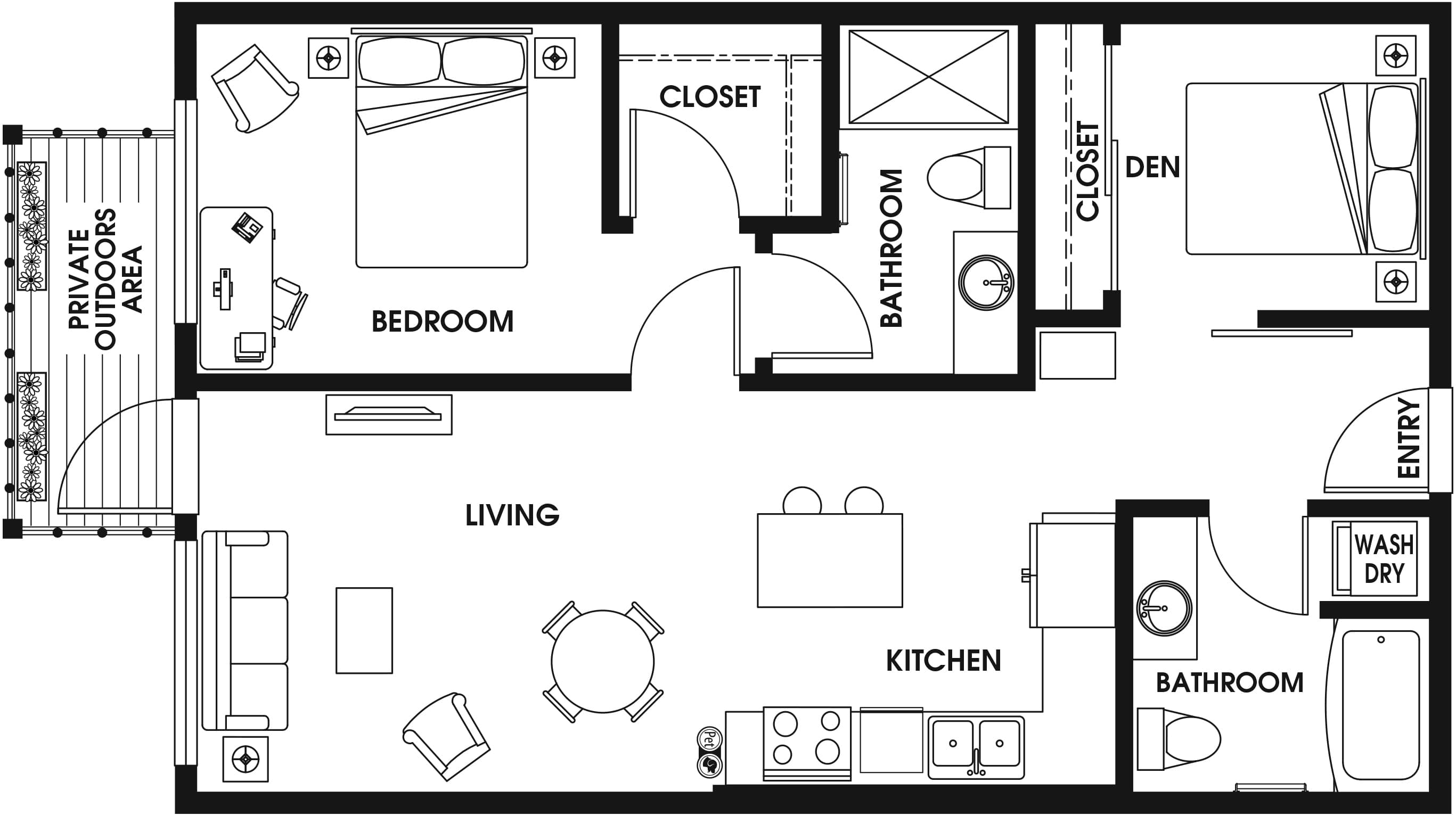 1 Bed/2 Bath Den-B7a_D