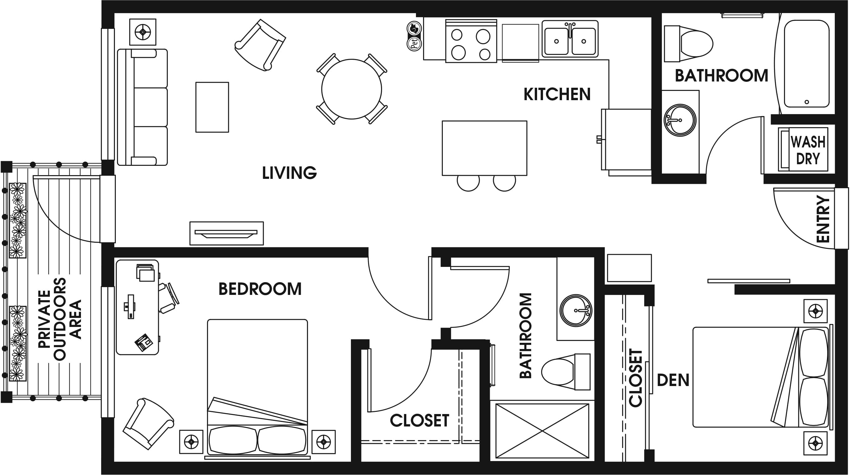 1 Bed/2 Bath Den-B7a_D2