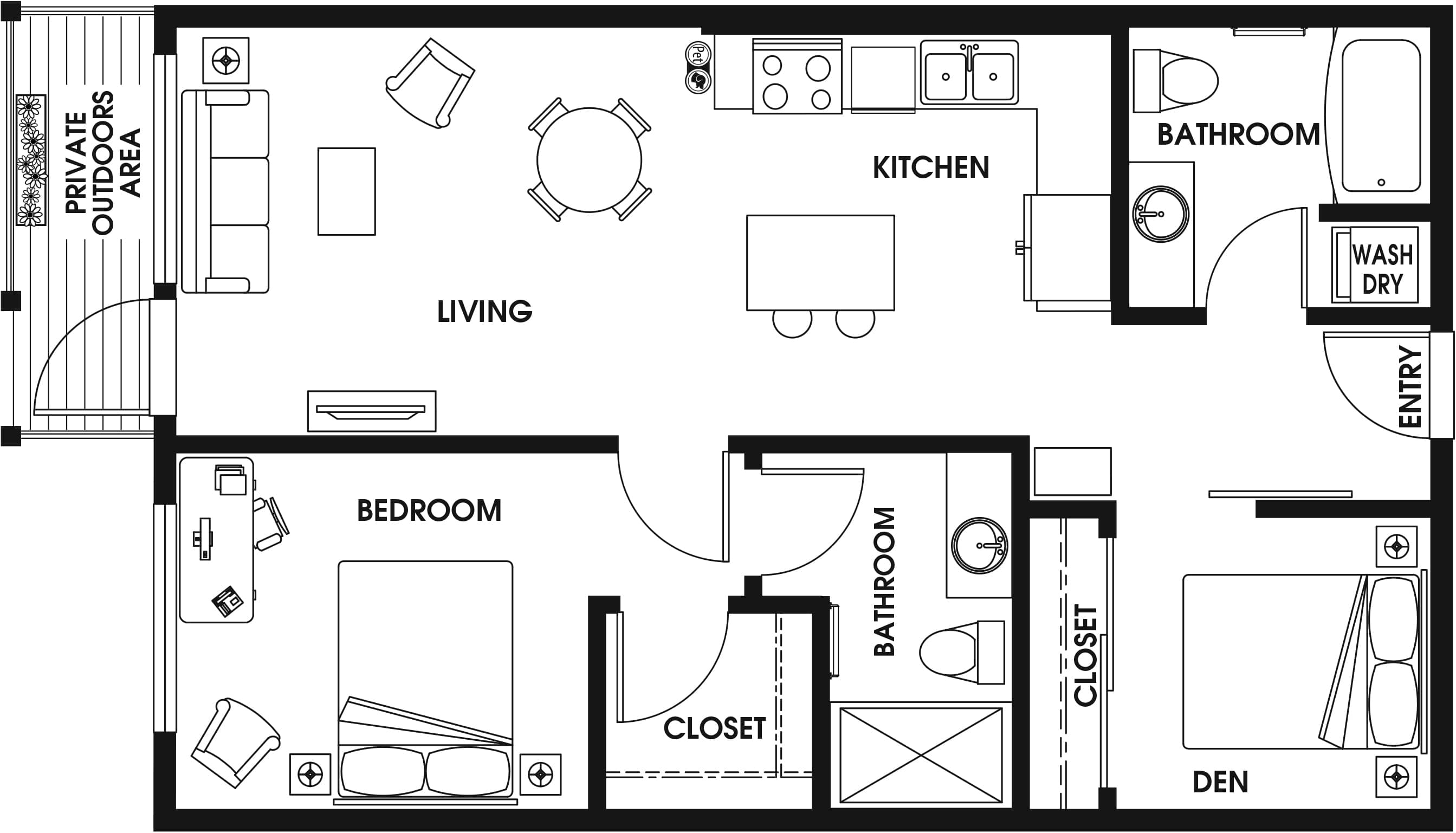 1 Bed/2 Bath Den-B7a_P2