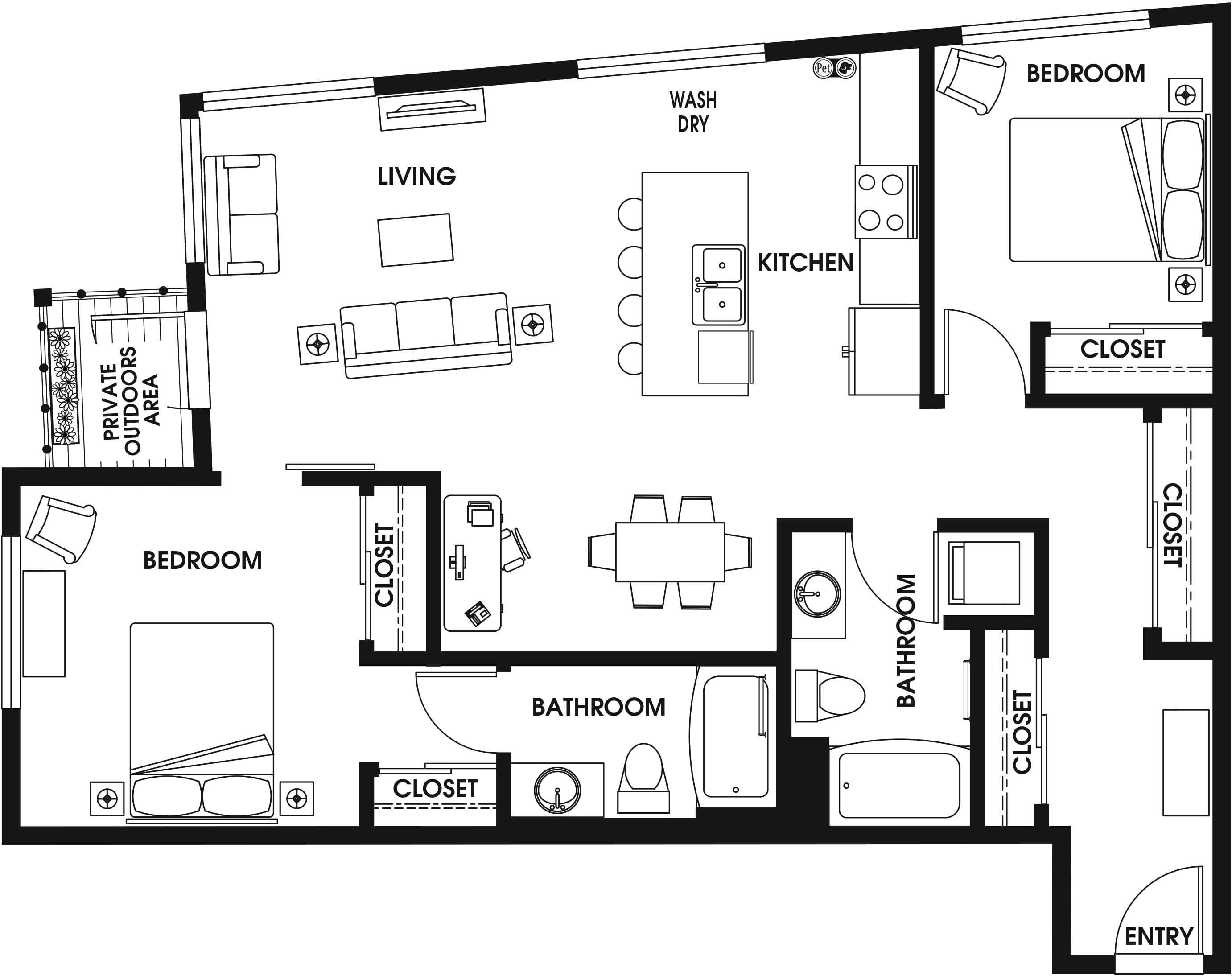 2 Bed/2 Bath-C5