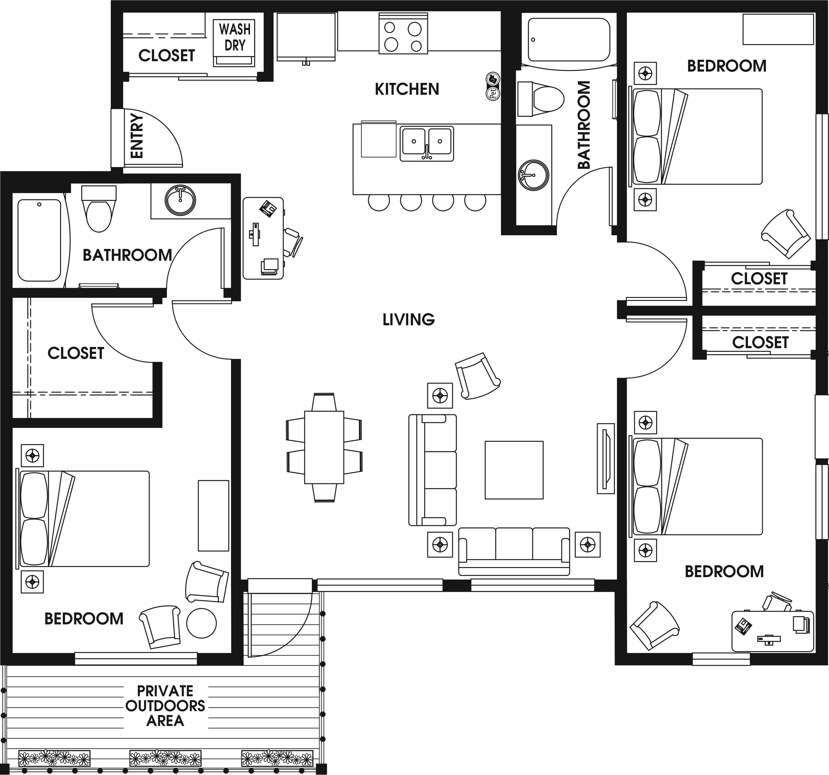 3 Bed/2 Bath-D1_P2
