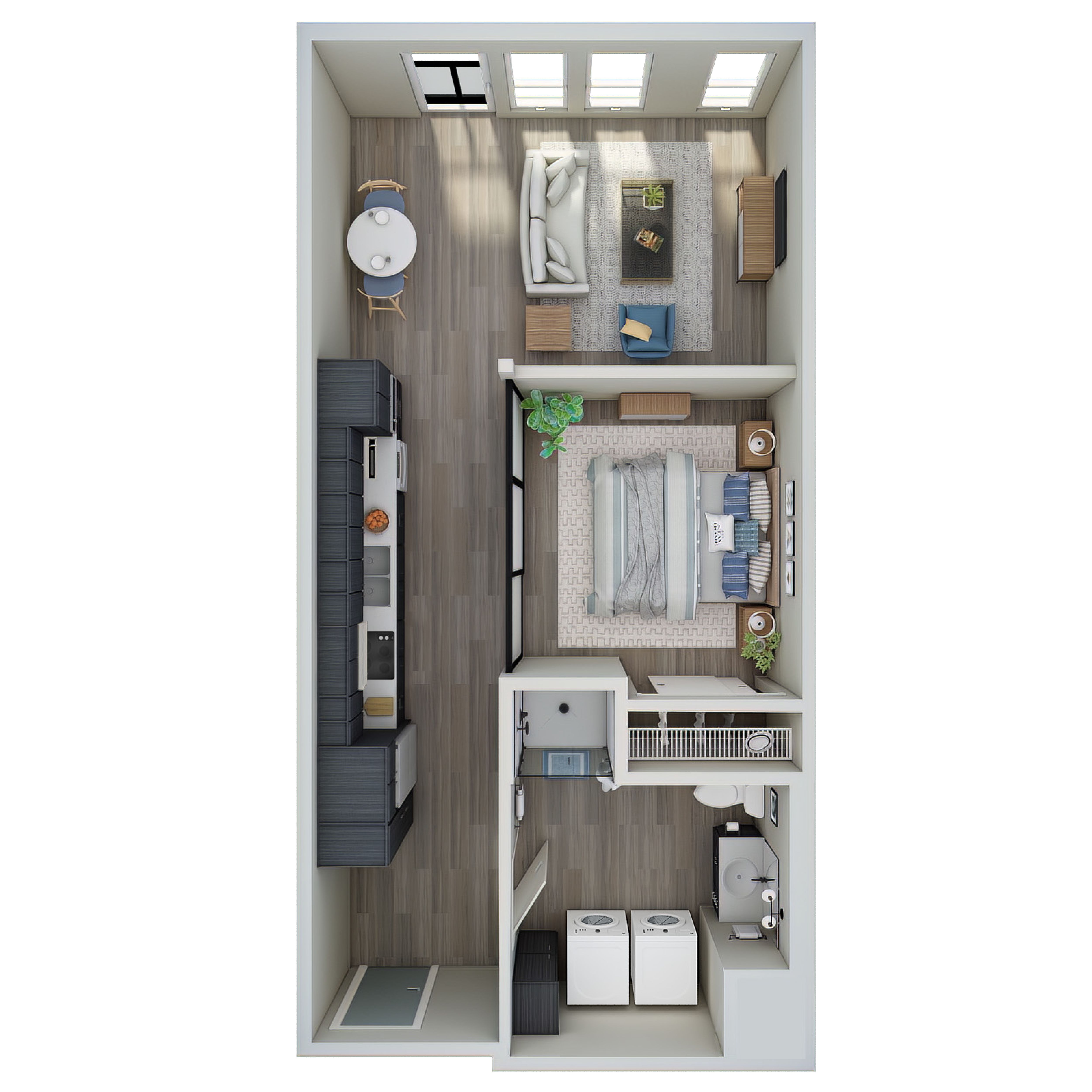 Open 1 Bed, 1 Bath - A
