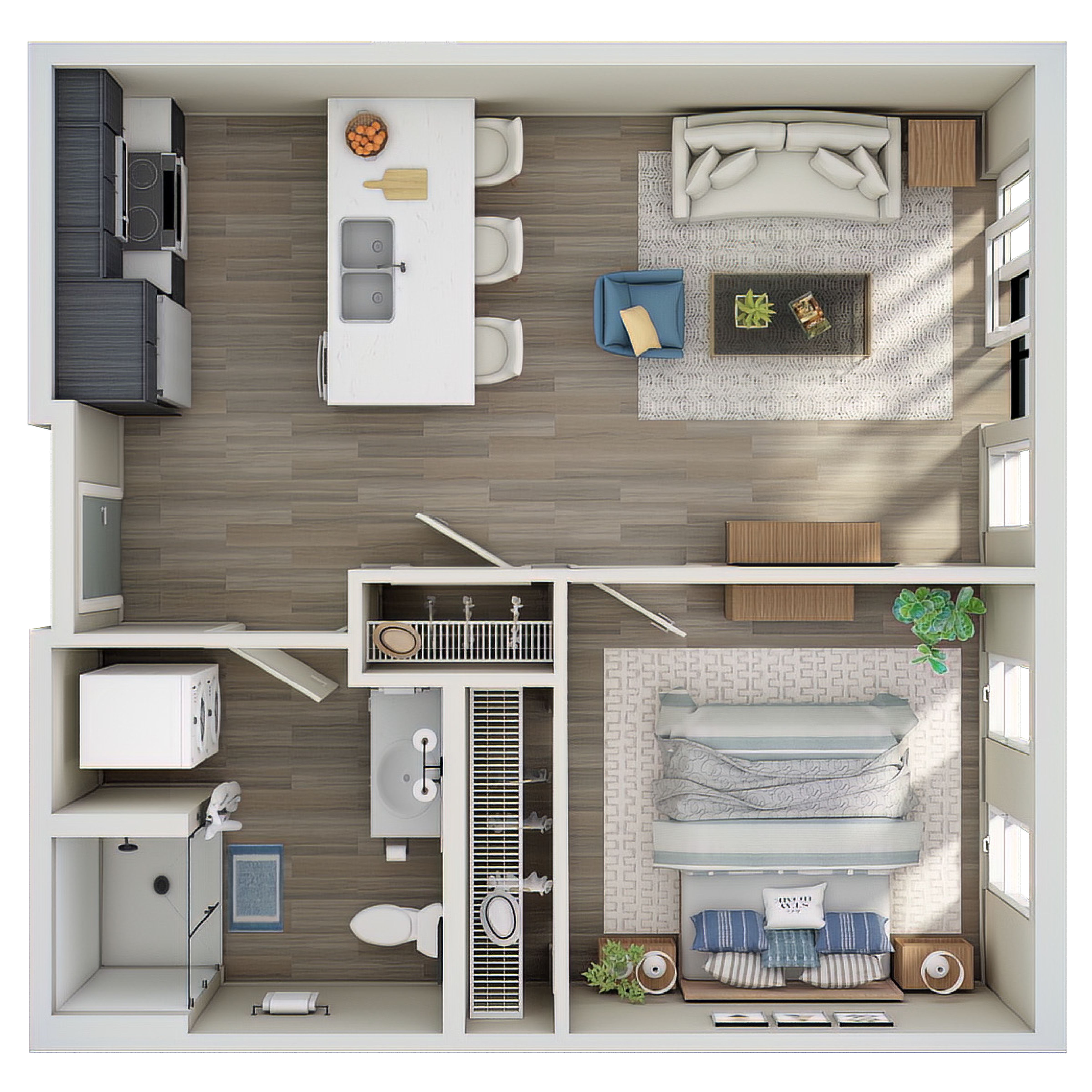 1 Bed, 1 Bath - MFTE - B