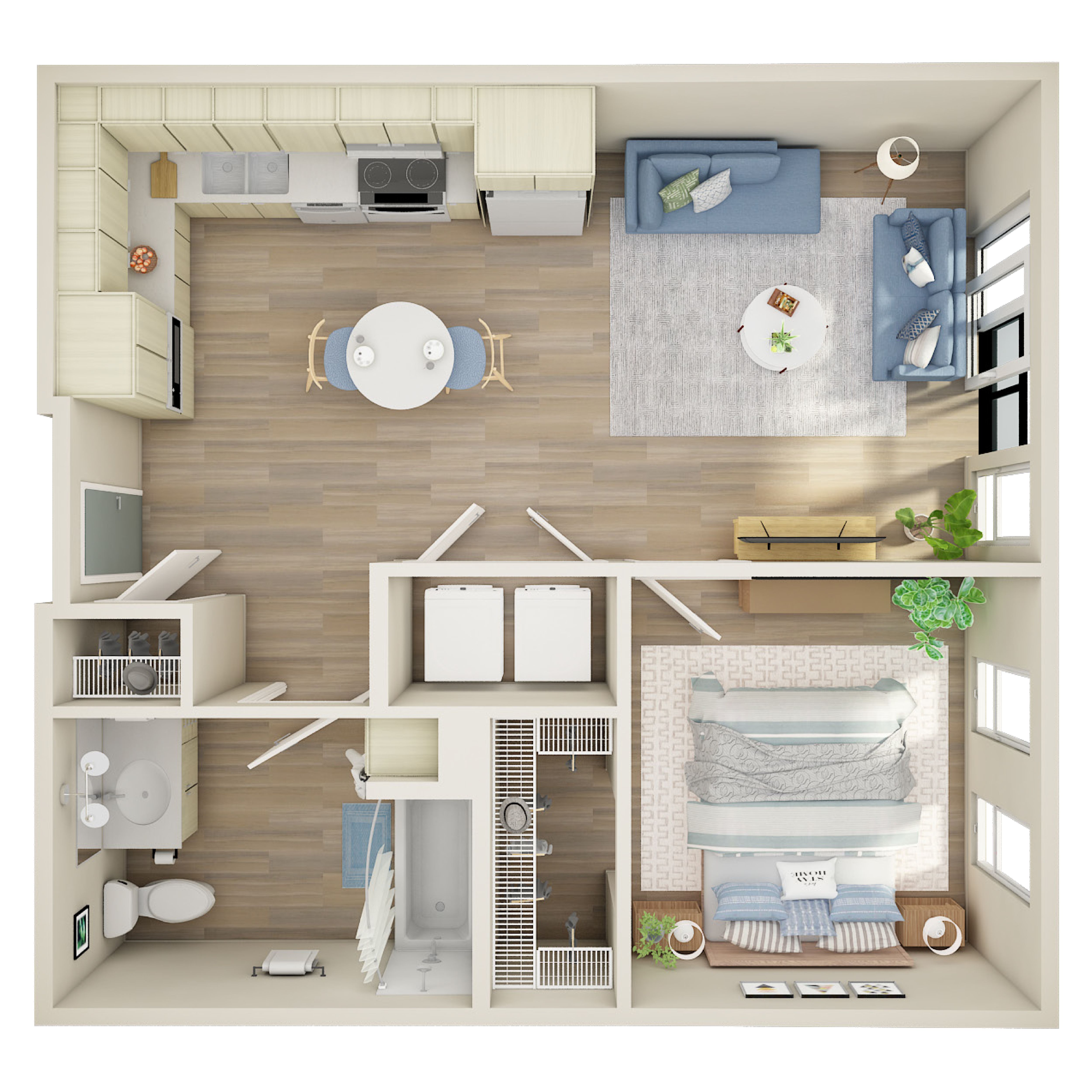 1 Bed, 1 Bath - MFTE - D