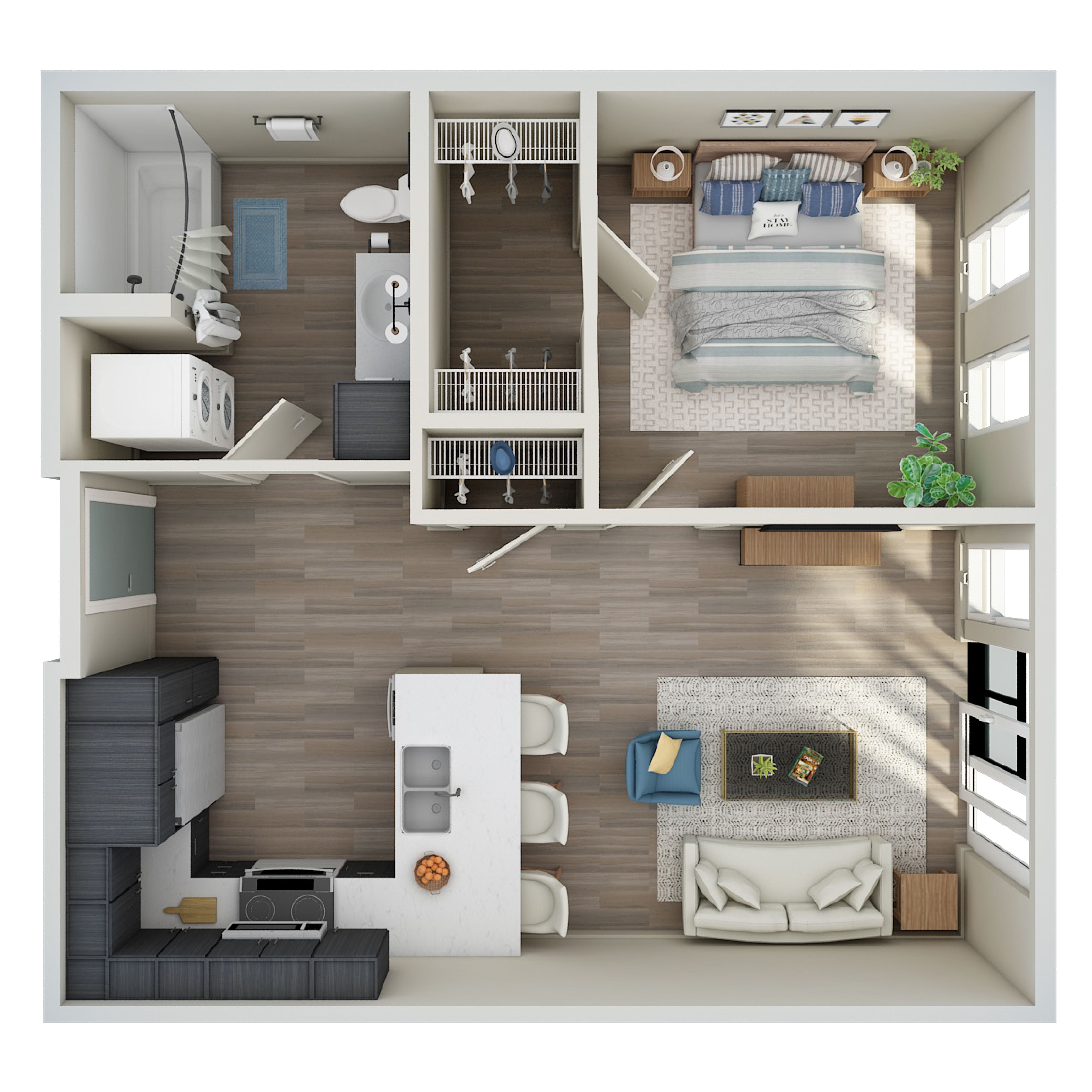 1 Bed, 1 Bath - MFTE - E