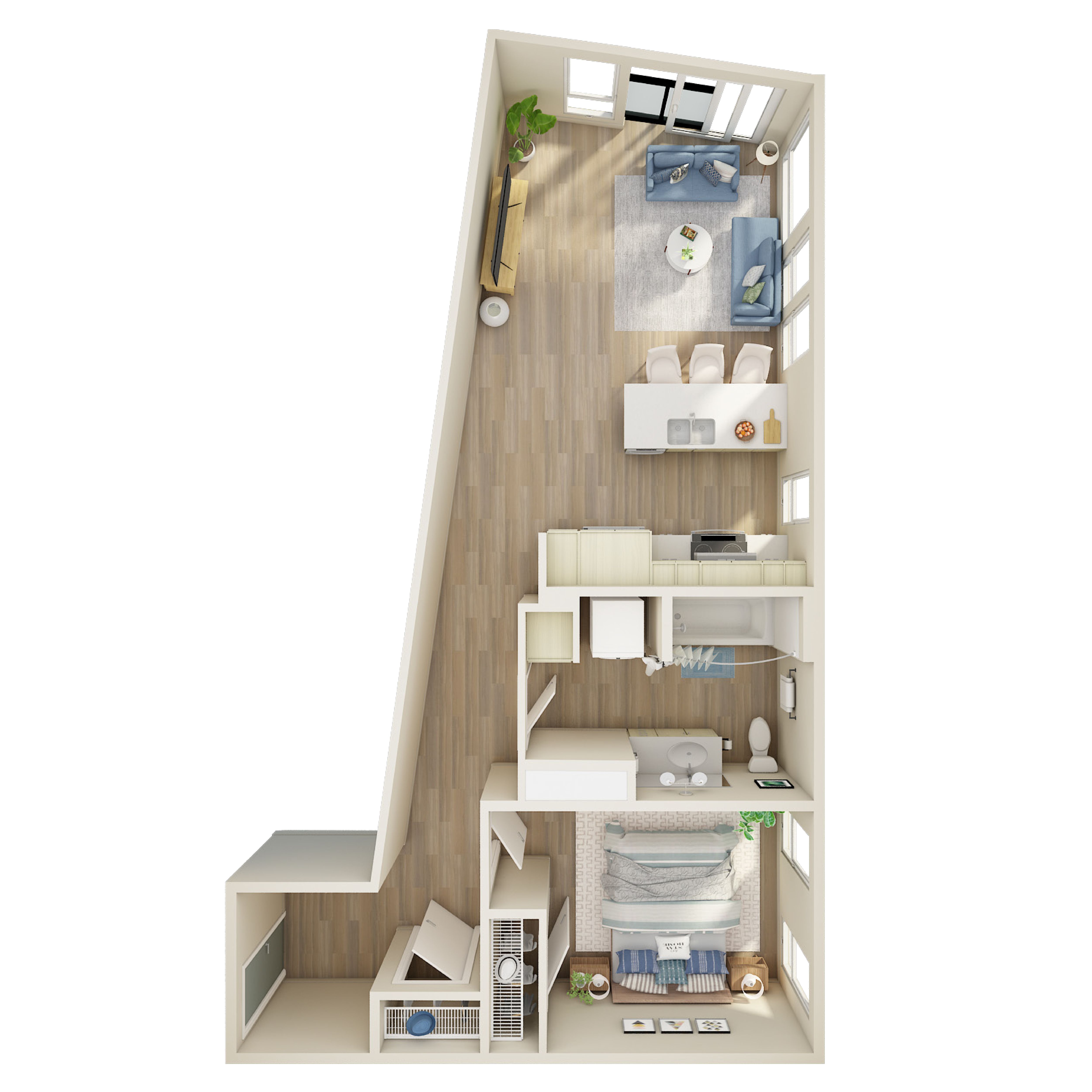 1 Bed, 1 Bath - MFTE - K