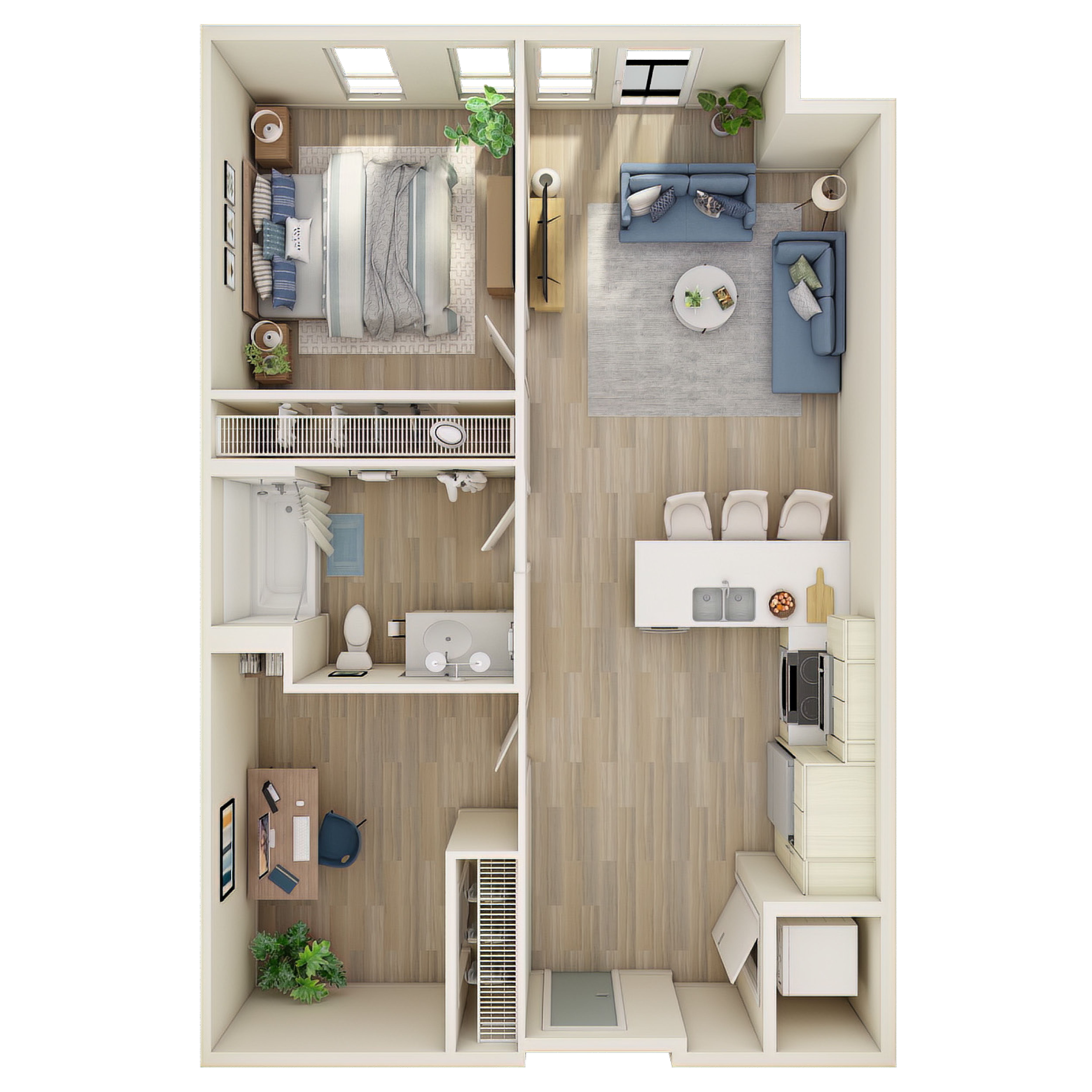 1 Bed, 1 Bath Den - MFTE - A