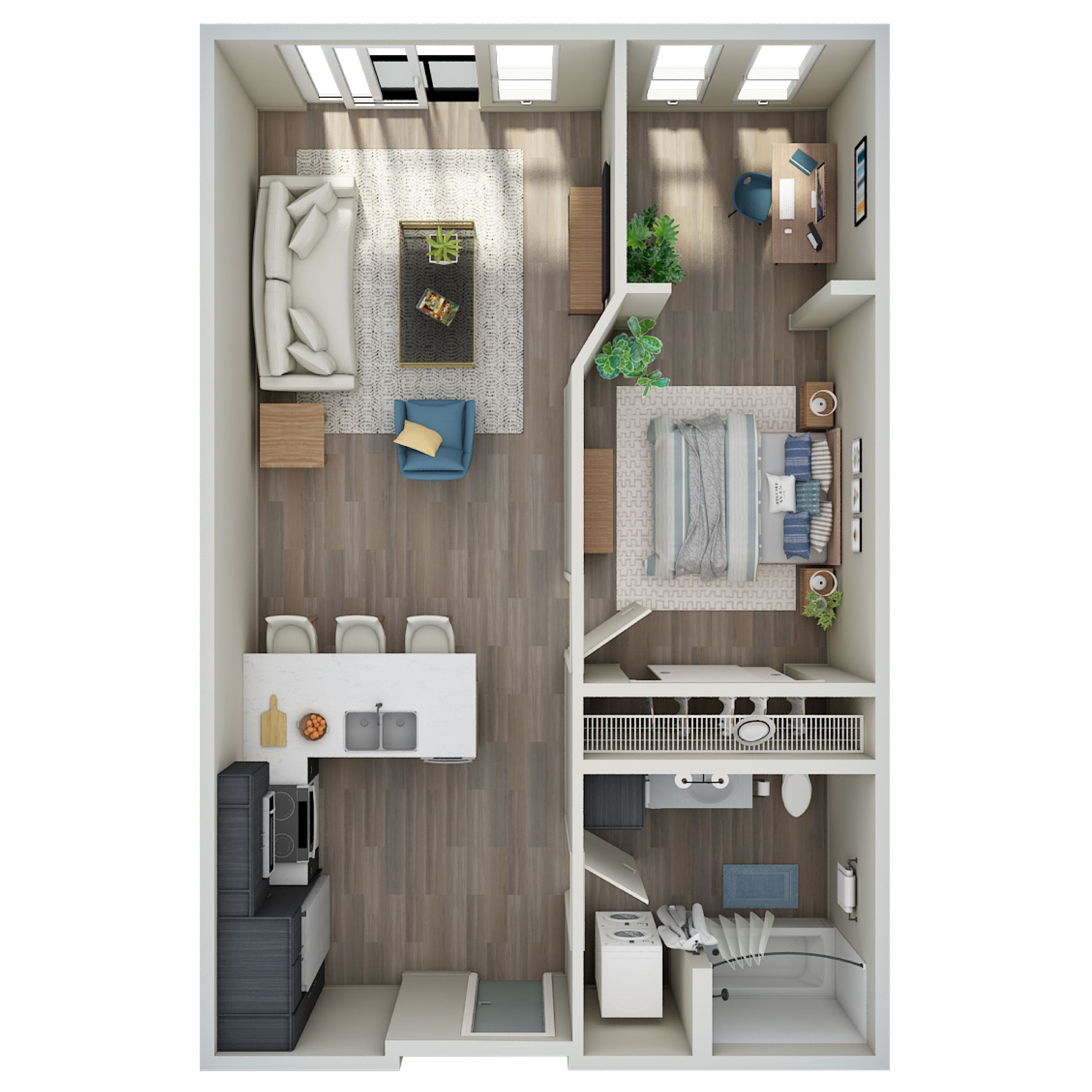 1 Bed, 1 Bath Den - MFTE - F