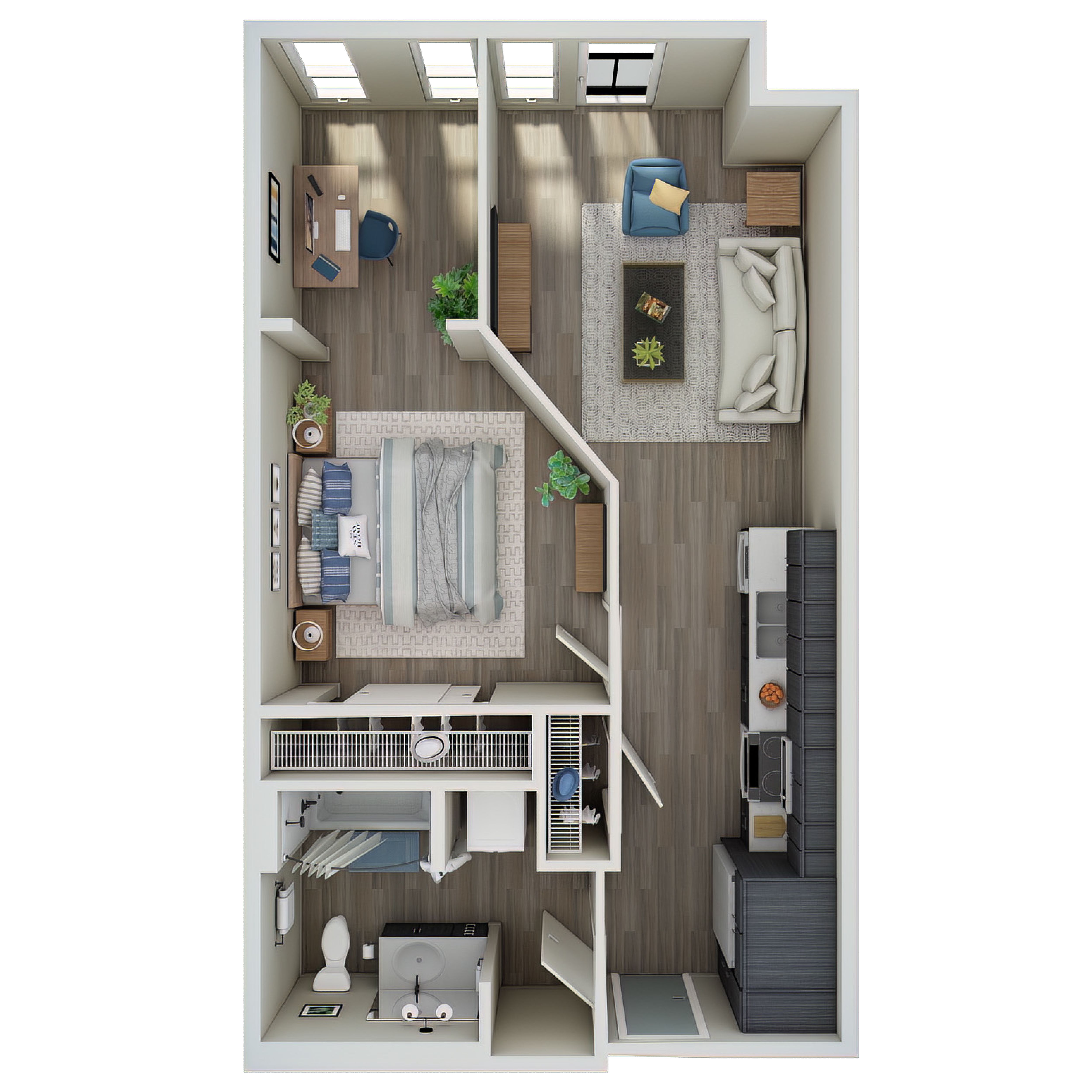 1 Bed, 1 Bath Den - MFTE - N