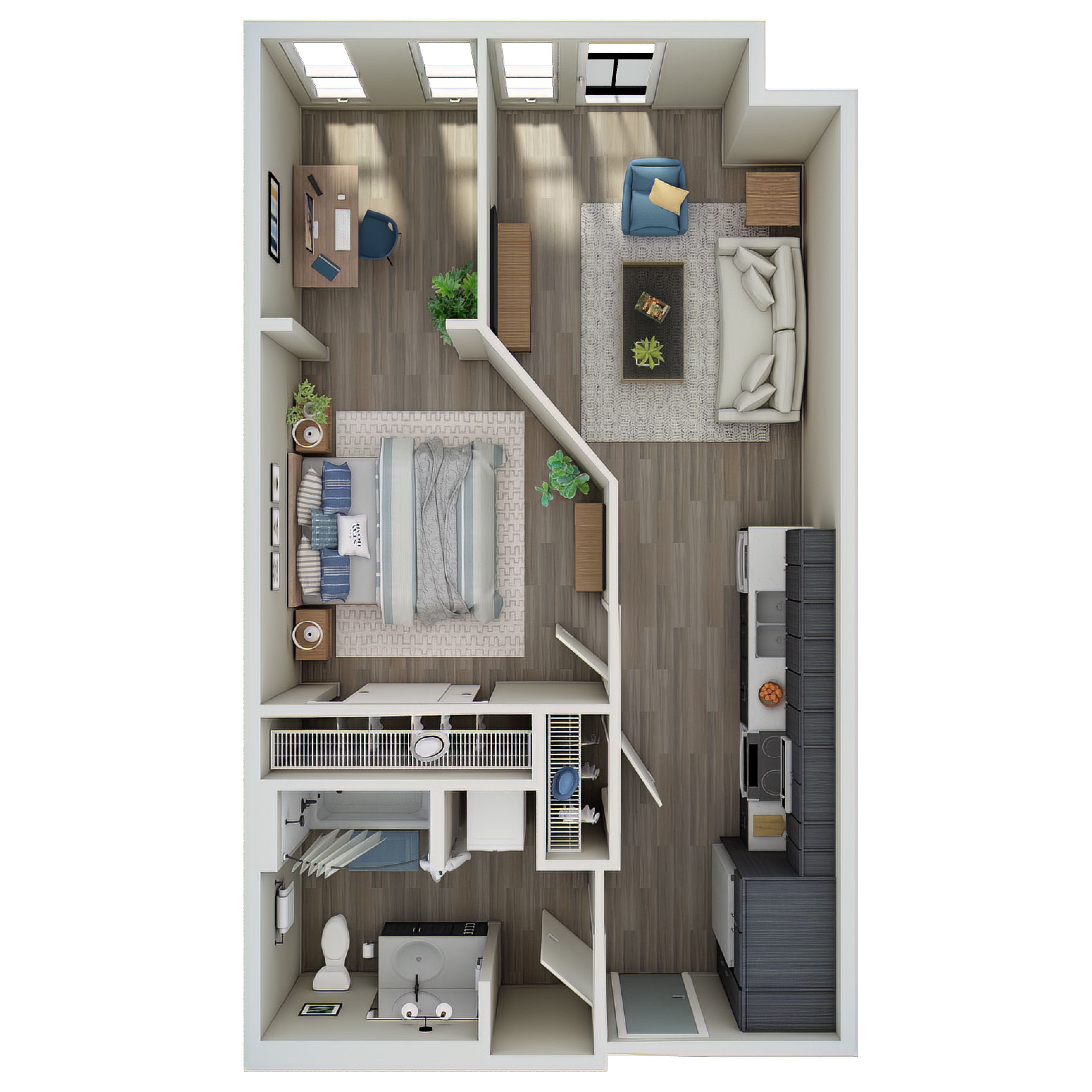 1 Bed, 1 Bath Den - MFTE - O