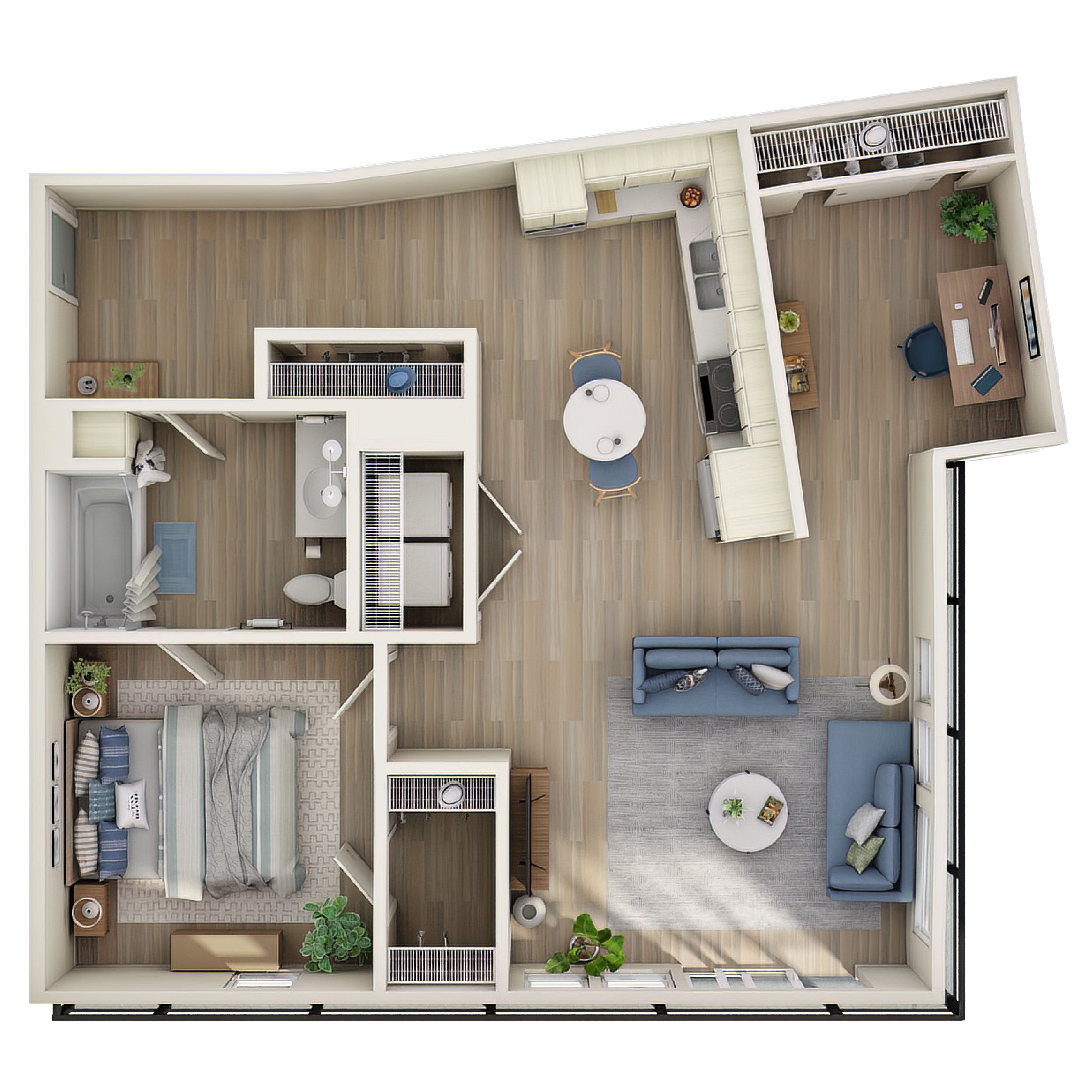 1 Bed, 1 Bath Den - MFTE - R