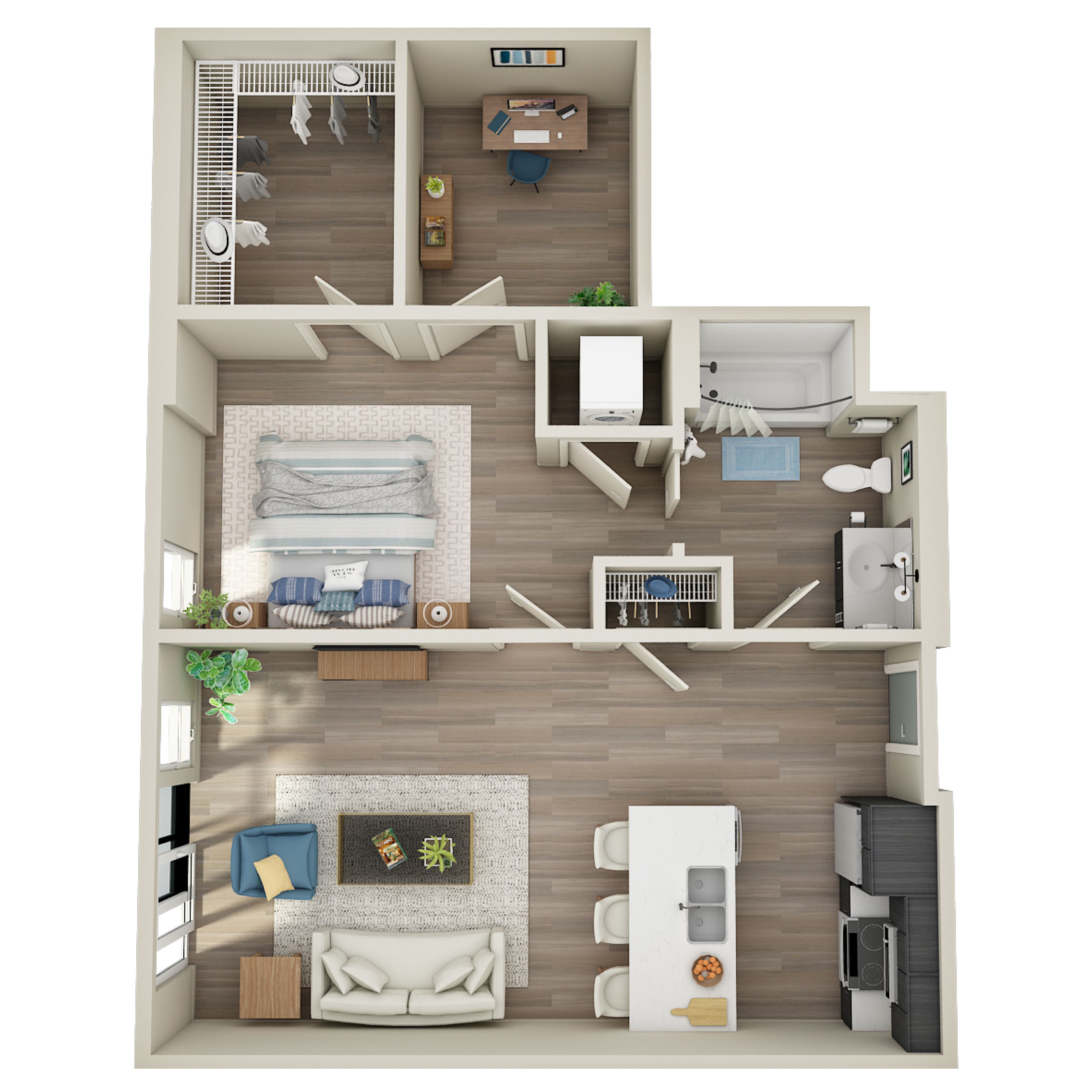 1 Bed, 1 Bath Den - MFTE - B
